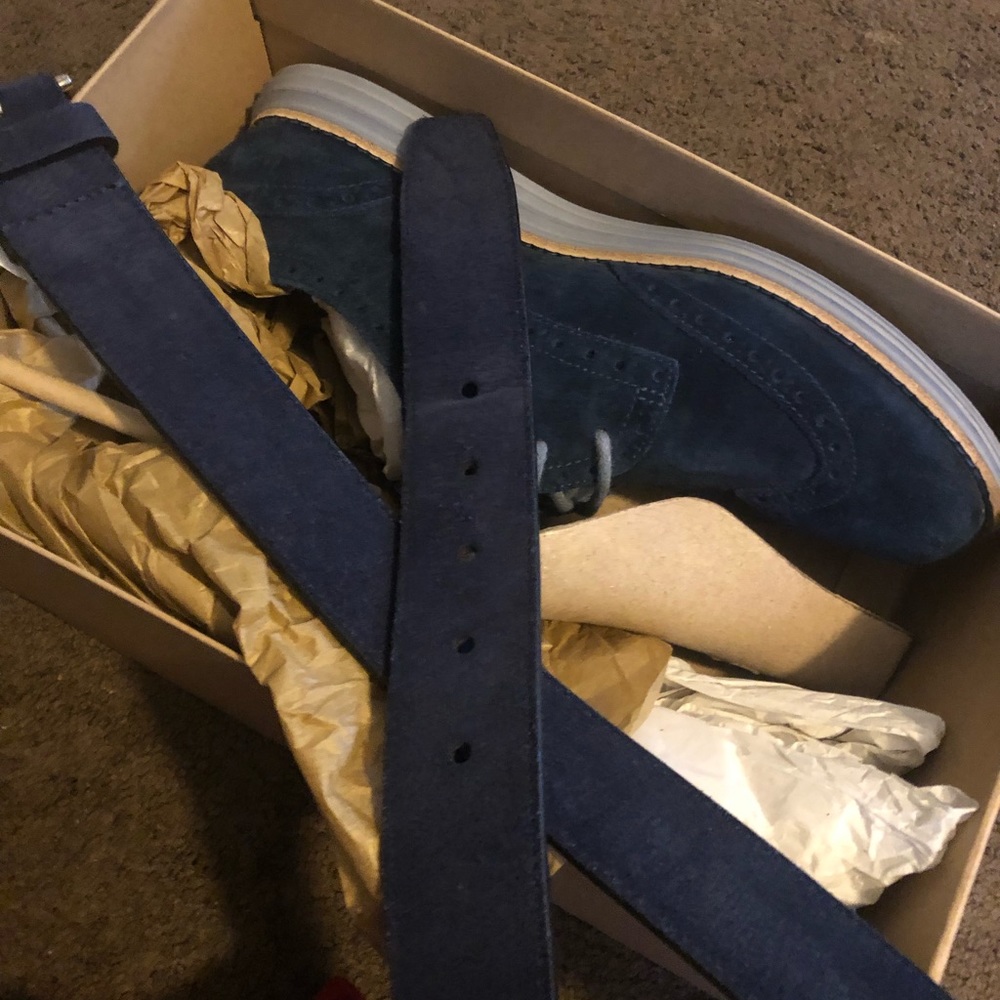 Cole belt and shoes together
